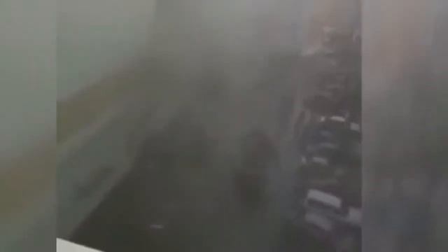 Видео с крыши ТЦ Зимняя Вишня во время пожара смотреть онлайн