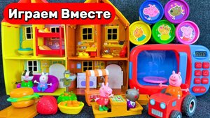 Играем в игрушки из мультика Свинка Пеппа 🐷🏫 Школа для Пеппы и друзей 🐷🏫 Видео для детей