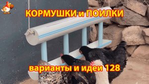 Кормушка курам из ПВХ труб бункерная подвесная понравилась несушкам