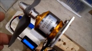 A2212 2700kv ebay motor on 6x4 prop 3s Thrust test motor test of the week