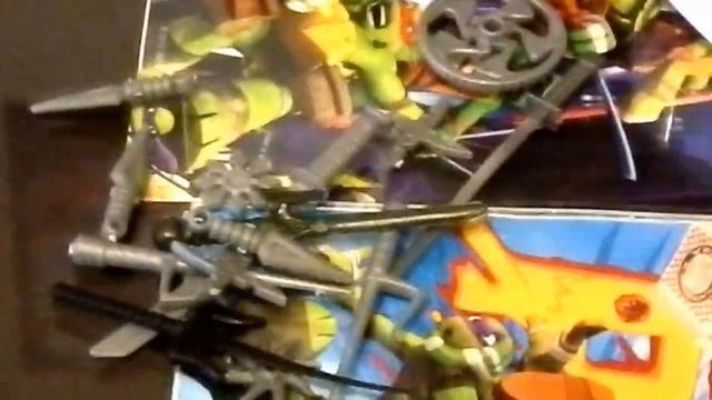 Обзор на оружие героев черепашек ниндзя . смотреть онлайн