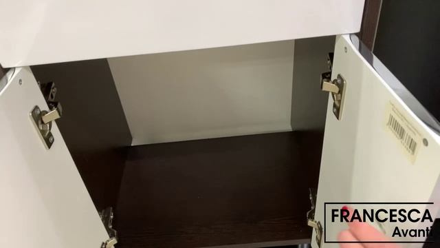 Тумба с раковиной Francesca Версаль 50 с 1 ящиком белый/венге (2дв+1ящ,ум. Como 50)