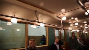 Поездка на поезде метро из вагонов типа А и посещение электродепо Измайлово