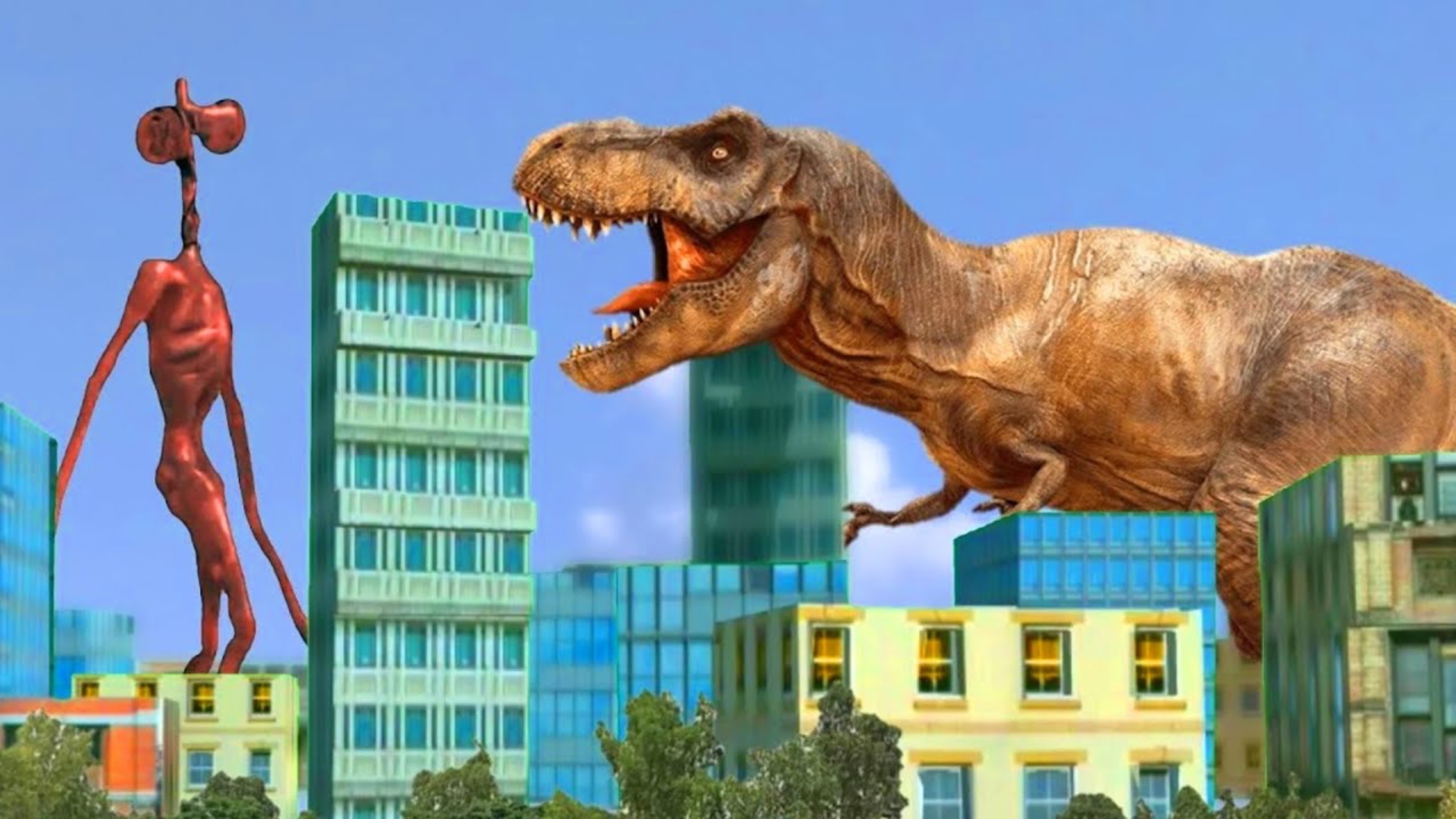 Сиренеголовый против Картун Кэт в Реальной Жизни / Siren Head in Real LIFE смотреть онлайн