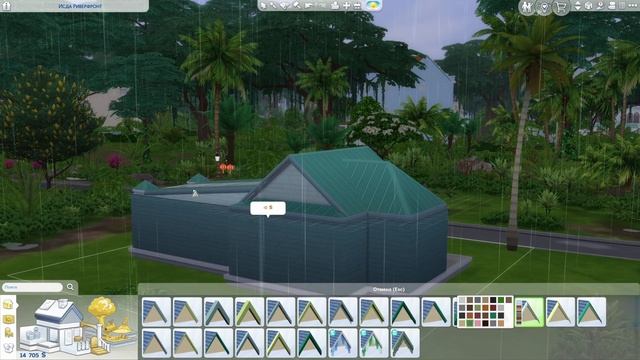 Строю дом с прозрачной крышей - NOT SO BERRY- Sims4