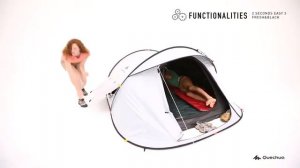 3 МЕСТНАЯ ПОХОДНАЯ ПАЛАТКА 2 SECONDS FRESH&BLACK QUECHUA