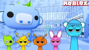 Sprunki Sky Играет в Дискорд Вампус(Wampus) в Prison Run Obby в ROBLOX | Incredibox Sprunki #roblox