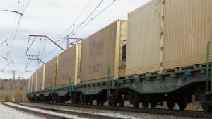 Поезд с  рефрижераторными контейнерами, 2ЭС6-242 «Синара»