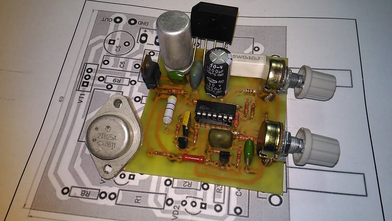 Делаем блок питания на LM 324 и КТ 825 С РЕГУЛЯТОРОМ ТОКА. смотреть онлайн