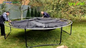 Cборка батута c защитной сеткой IgraGrad Premium 427 см (14ft)