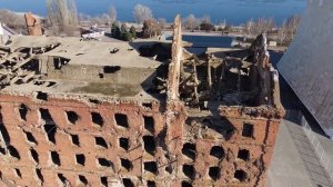 Руины мельницы Гергардта. Волгоград. Съемка сверху.