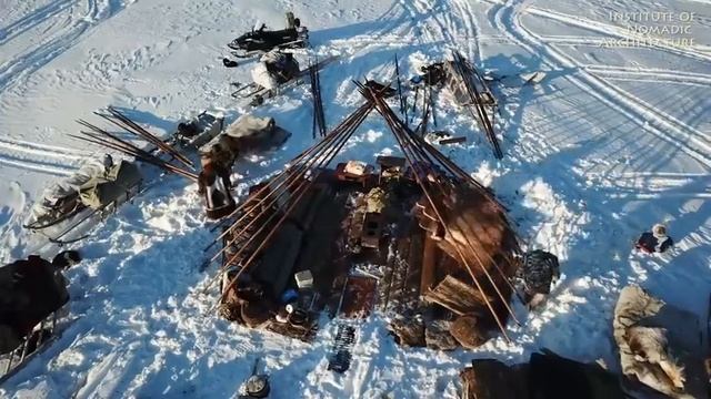 Warmest # Tent # on Earth Pitching in the Siberian Arctic Winter Ненецкая палатка чум смотреть онлайн