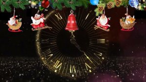 Футаж   Новогодние Часы