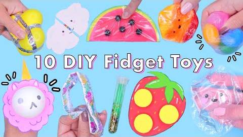 10 классных идей для создания игрушек- антистресс своими руками. Fidget_toys!