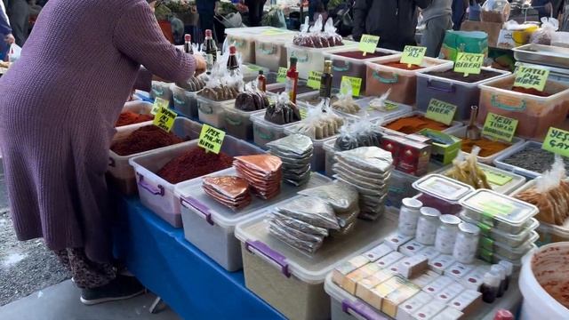Цены на базаре в Анталии. Спустя год сравниваем стоимость продуктов Февраль 2024 смотреть онлайн