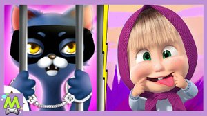 Маша и Медведь против Котов-Грабителей.Бегалки на Скорость.Кто Самый Быстрый в Мульт Играх