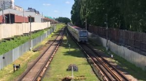 Метропоезд 81-740/741.1 «Русич» станция метро Измайловская