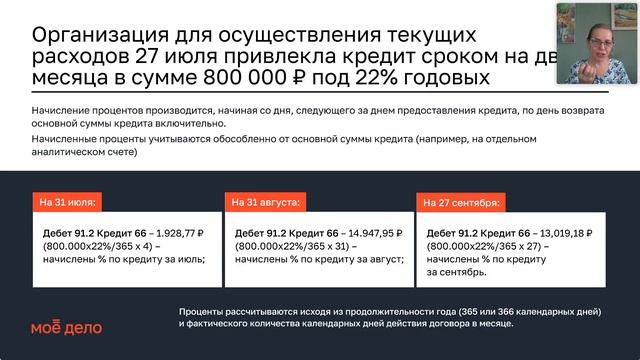 Учет расходов по займам и кредитам (ПБУ 15/2008) смотреть онлайн