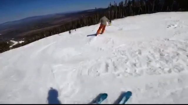 Skiing grey ghost at saddleback (2023) #skiing #fun #outdoors #maine