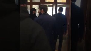 Four Seasons Hotel Moscow; Умар Джабраилов с Инкассатором от Сбербанка впереди и с лучшими Чеченцам