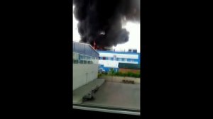 Пожар на Авиазаводе. Иркутск. 09.07.2018
