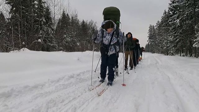 Поход на лыжах. Спорт и отдых смотреть онлайн