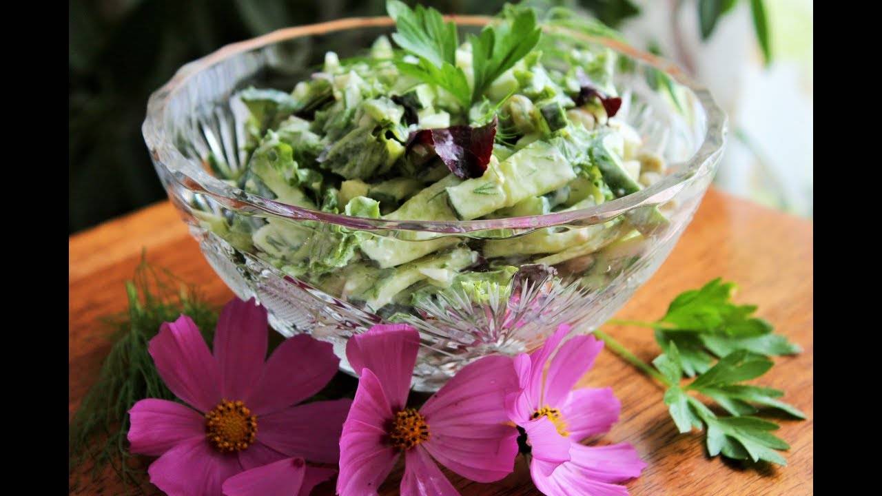 САЛАТ ЛЕТНИЙ за 5 МИНУТ! Худеем вкусно, лёгкий ужин! смотреть онлайн