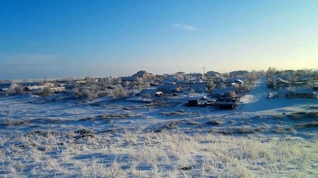 Зима, Казахстан, Костанай, Денисовка. Winter in Kazakhstan смотреть онлайн