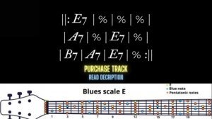 West Coast Blues Backing Track in E