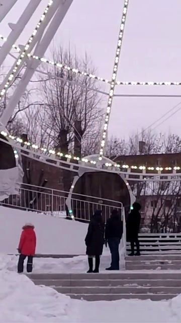 Колесо обозрения. Ленинск-Кузнецкий. 17.01.21. смотреть онлайн