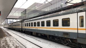 ЭП2Д-0004 ЦППК Перекраска Наше Подмосковье На станции Матвеевское