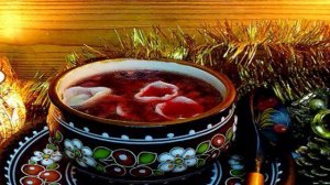 Борщ с белыми грибами и грибными ушками