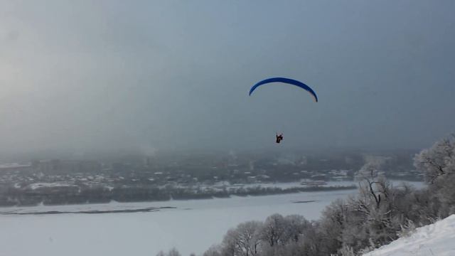 Нижегородские паропланеристы зимой смотреть онлайн