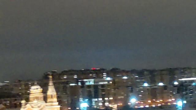 Вечерняя панорама с 18 этажа отеля Азимут 16.12.2023 смотреть онлайн