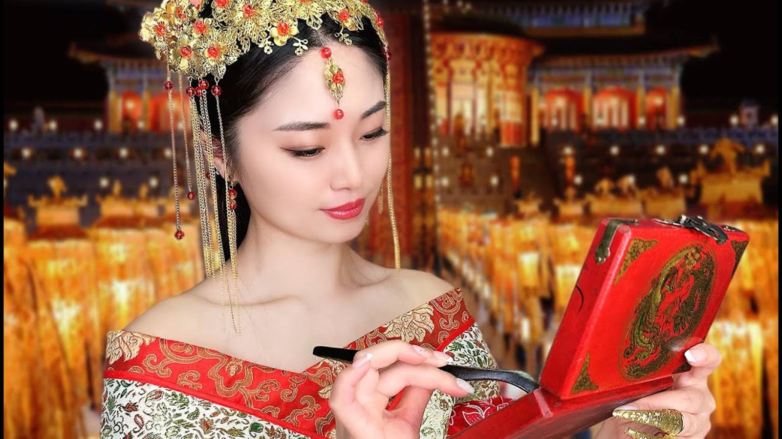 [Tingting ASMR] Chinese Princess Spring Flower Makeup 🌸