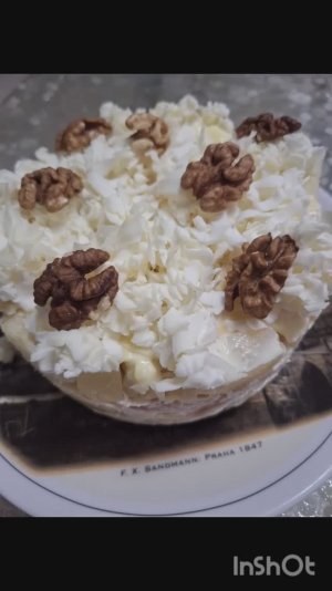 Салат -Воздушное облако,нежный и вкусный#салат#ананасысалат#курицасалат
