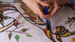 СТЕКЛЯННОЕ ПАННО / ПОЛИМЕРНЫЙ ВИТРАЖ  / СВОИМИ РУКАМИ