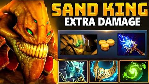 [Аналитика ошибок] НАЙС УРОН.. SAND KING через СЕКРЕТНЫЙ БИЛД - ТОП 3 МИРА на СК Dota 2 (1)