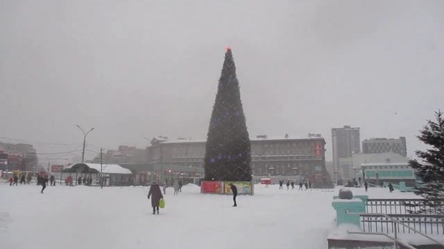 Ёлка на Вокзале Новосибирск Главный. смотреть онлайн
