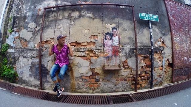 Поиск уличных рисунков в Джорджтауне , Пенанг