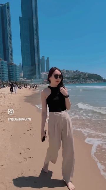 Южная Корея, г.Пусан, пляж Хендэ 🏝2023 год смотреть онлайн