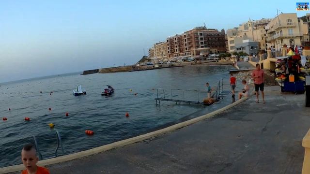 Мальта Гозо город Марсалфорн. Malta Gozo Marsalforn смотреть онлайн