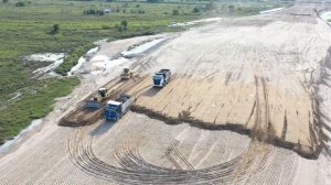 Строительство моста через Зею в Благовещенске,  сентябрь 2021