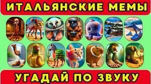 УГАДАЙ ИТАЛЬЯНСКИЕ МЕМЫ ПО ЗВУКУ|Животные из тик ток