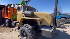 Сортиментовоз кму Логлифт 130 Урал 4320 манипулятор за кабиной Loglift-130