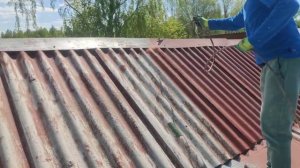 покраска крыши ,безвоздушная покраска ,###покраска бря?