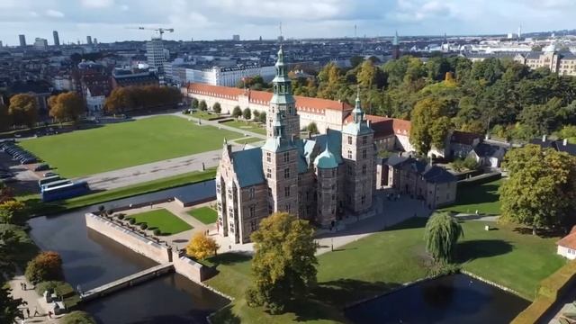 Путешествие в город Копенгаген, Дания | Туризм, отдых, места, туры, вид | Видео 4к дрон | Копенгаге