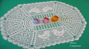 ОВАЛЬНАЯ САЛФЕТКА К ПАСХЕ.  ЧАСТЬ 6