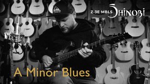Обзор электрогитары Shinobi Z 3E MBLS! Минорный блюз на электрогитаре от Никиты Сабынина