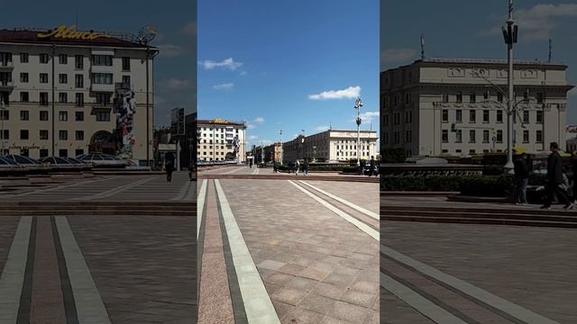 Фонтанчик возле гостиницы Минск.